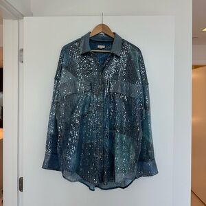 Pilcro Sequin ButtonUp